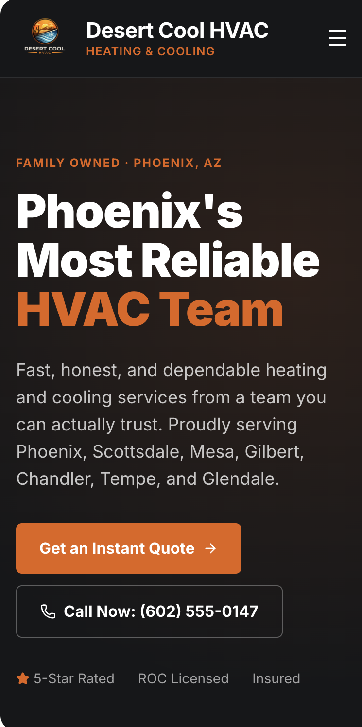 Desert Cool HVAC screenshot 2